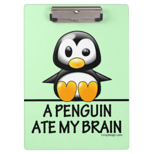 Carpeta De Pinza Un pingüino comió mi cerebro