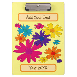 Carpeta De Pinza Una cama de flores de margarita