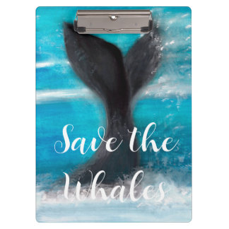 Carpeta De Pinza Una cola de ballena - Salven a las ballenas