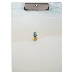 Carpeta De Pinza Una piña en la playa