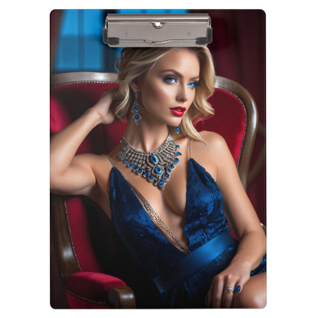 Carpeta De Pinza Una pose de modelo es una mujer que está modelando (Anverso)