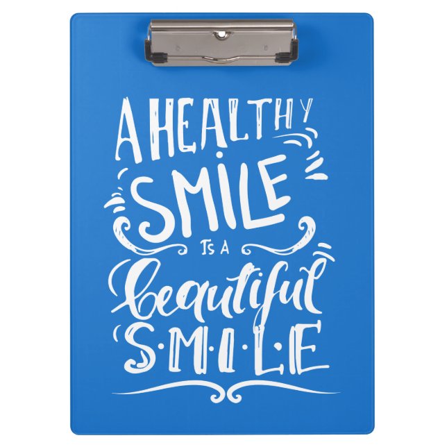 Carpeta De Pinza Una sonrisa sana es una sonrisa hermosa (Anverso)