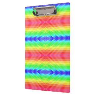 Carpeta De Pinza Una tablilla con un arcoíris caleidoscópico colori