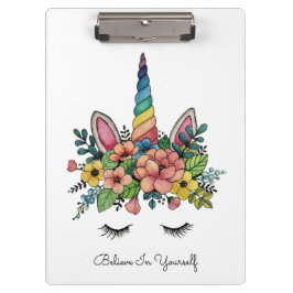 Carpeta De Pinza Unicornio azota Con Horno Arcoiris