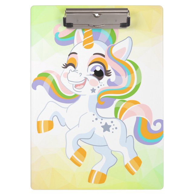 Carpeta De Pinza Unicornios mágicos de primavera unicornio vacacion (Anverso)