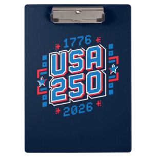Carpeta De Pinza USA 250 - 1776 a 2026 Pixel Art