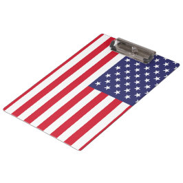 Carpeta De Pinza USA Flag Patriotic American Red White Blue