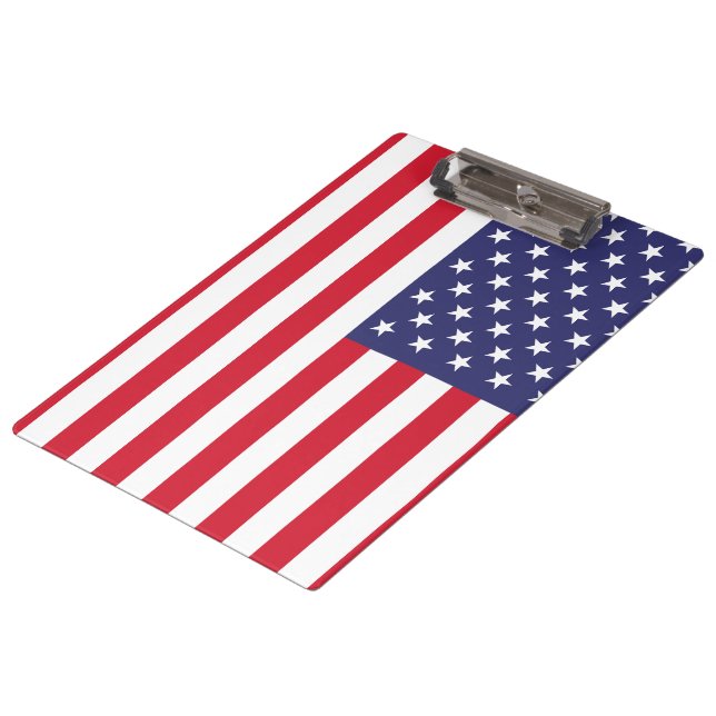 Carpeta De Pinza USA Flag Patriotic American Red White Blue (Angular)