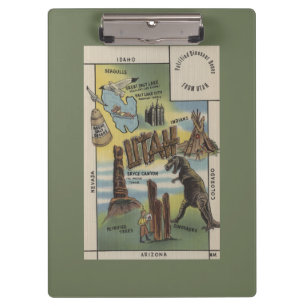 Carpeta De Pinza UtahDepictions de los sitios a ver en UtahUtah