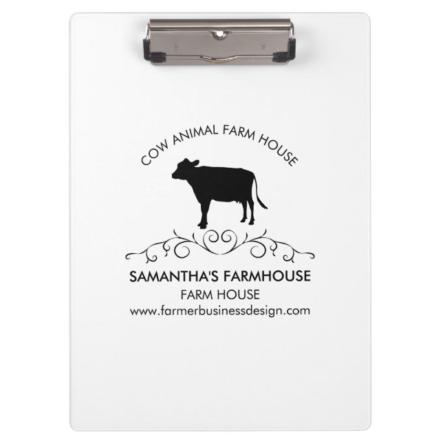 Carpeta De Pinza Vaca de granja Premium  (Anverso)