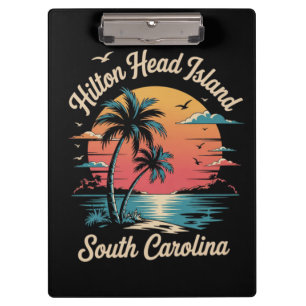 Carpeta De Pinza Vacaciones de Verano Retro Carolina del Sur