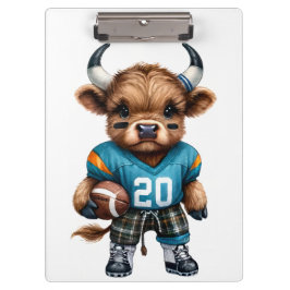 Carpeta De Pinza Vacas de la región montañosa y fútbol