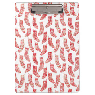 Carpeta De Pinza Valores nórdicos rojos y blancos