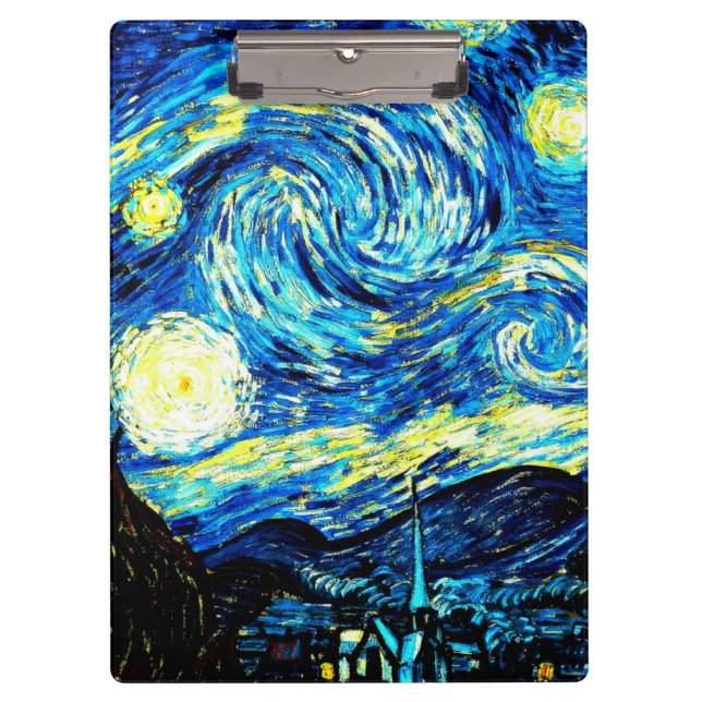 Carpeta De Pinza Van Gogh - Noche estrellada (Anverso)