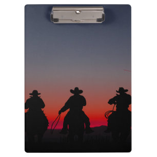 Carpeta De Pinza vaquero al atardecer