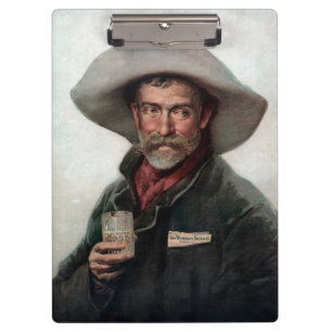 Carpeta De Pinza Vaquero franco-hispano en el viejo Saloon occident