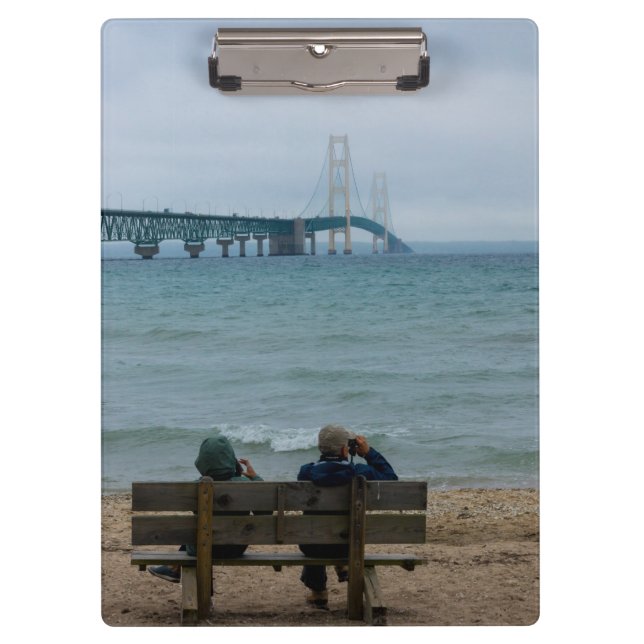 Carpeta De Pinza Ver Puente Mackinac (Anverso)