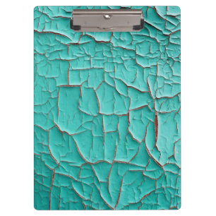 Carpeta De Pinza Verde azulado de la pintura rustica de color turqu