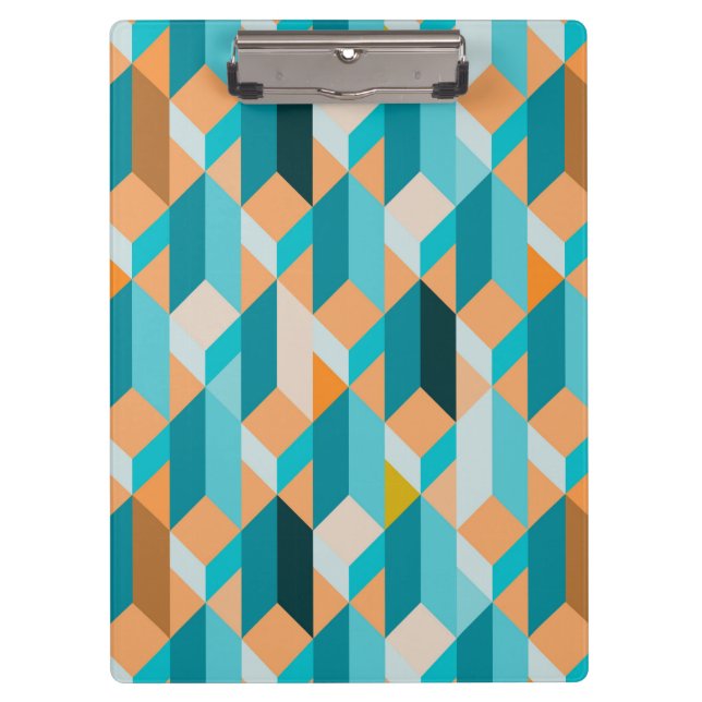 Carpeta De Pinza Verde azulado y naranja forma el modelo (Anverso)