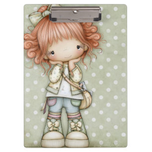 Carpeta De Pinza Verde Salvia Oliva Muted Crema Beige Lunares Retro