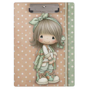 Carpeta De Pinza Verde Salvia Rosa Arenosa Menta Suave Cartapacio E