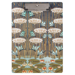 Carpeta De Pinza Verneuil Dragonfly Water Lily Art Nouveau: Vintage