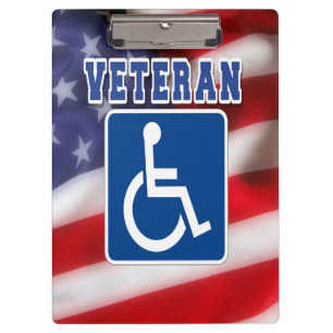 Carpeta De Pinza Veteranos discapacitados de los Estados Unidos