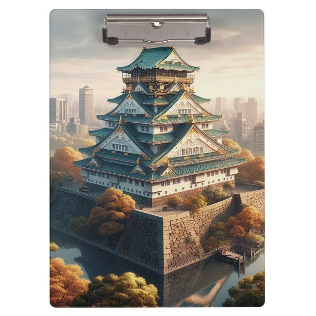 Carpeta De Pinza Viaje de cosecha de paisajes de Japón del Castillo (Anverso)