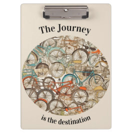 Carpeta De Pinza Viaje en bicicleta colorido Notas de oficina perso