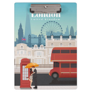 Carpeta De Pinza Viajes De Arte De Viaje A Londres Inglaterra