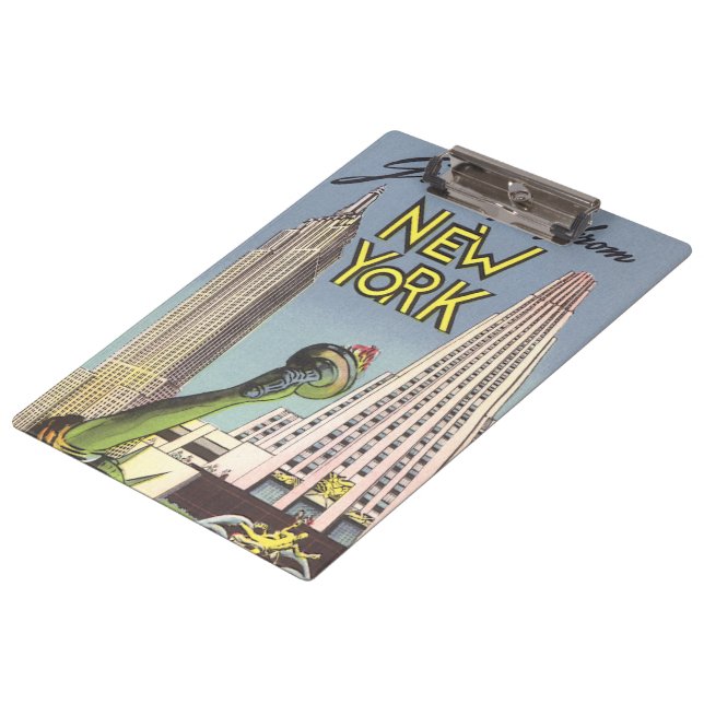 Carpeta De Pinza Viajes de época, famosos monumentos de Nueva York (Angular)