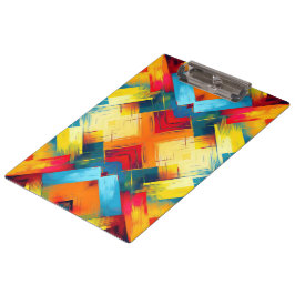 Carpeta De Pinza Vibes antiguas en colores: elegantes formas geomét