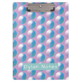 Carpeta De Pinza Vibrant gradient circles Geometric Modern Blue.