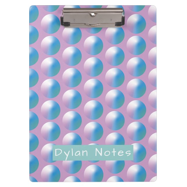 Carpeta De Pinza Vibrant gradient circles Geometric Modern Blue. (Anverso)