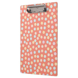 Carpeta De Pinza Vibrant Pastel Polka Dot Background: Brighten up 