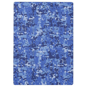 Carpeta De Pinza Vibrante textura de camuflaje digital de camo azul