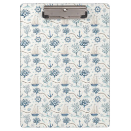 Carpeta De Pinza Vida Costera Océanos Azules