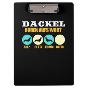 Carpeta De Pinza Vida divertida con perro de Dachshund