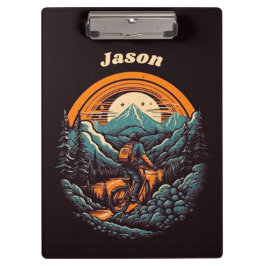 Carpeta De Pinza Vida en bicicleta, personalizable retro