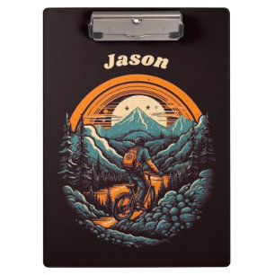 Carpeta De Pinza Vida en bicicleta, personalizable retro