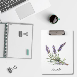 Carpeta De Pinza Vida herbal: Lavanda, personalizable