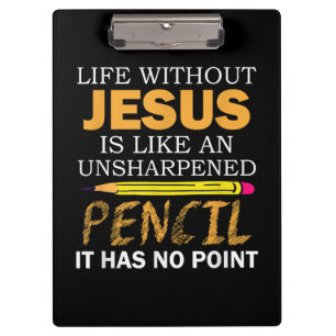 Carpeta De Pinza Vida Sin Jesús Divertido Cristiano Religioso Fe