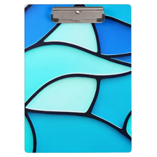 CARPETA DE PINZA VIDRIO INSTALADO AZUL DE OLA