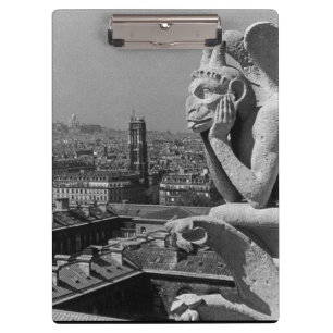 Carpeta De Pinza Vieja Francia París Notre Dame Catedral pensadora