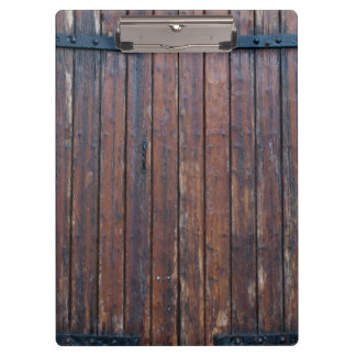 Carpeta De Pinza Viejas Puertas De Madera Marrón Con Soporte De Hie