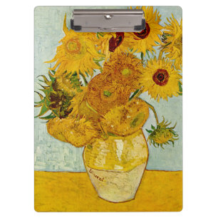Carpeta De Pinza Vincent Van Gogh 12 Girasoles Impresionista