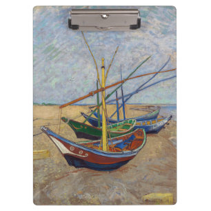 Carpeta De Pinza Vincent van Gogh - Barcas de Pesca en la Playa