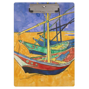 Carpeta De Pinza Vincent van Gogh - Barcos de Pesca en la Playa