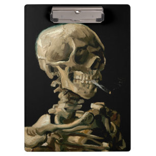 Carpeta De Pinza Vincent van Gogh - Calavera con cigarrillo en llam