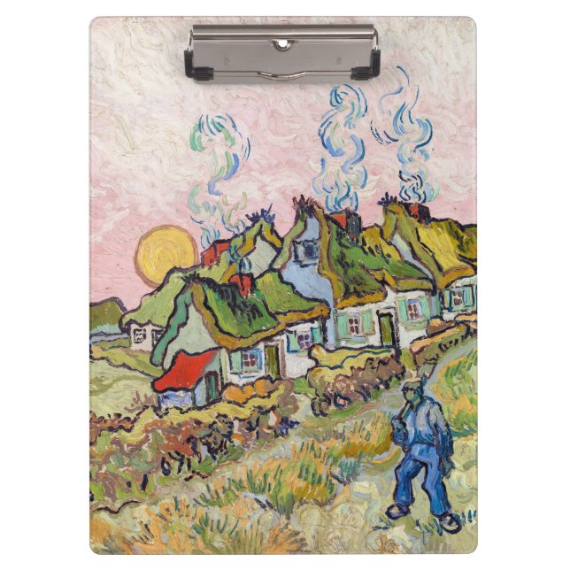 Carpeta De Pinza Vincent van Gogh - Casas y Figura (Anverso)